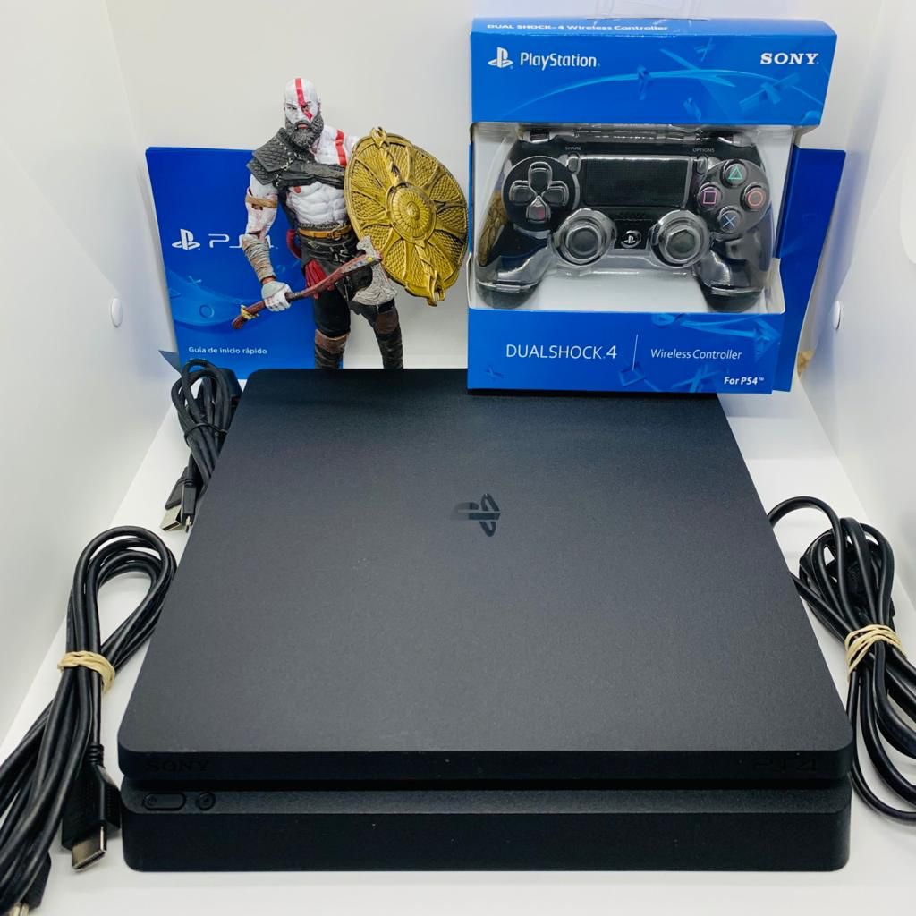 Ps4 Slim 1 Tb + 1 Mando Original + 1 Juego Físico a Elección + 1 Año de Garantía