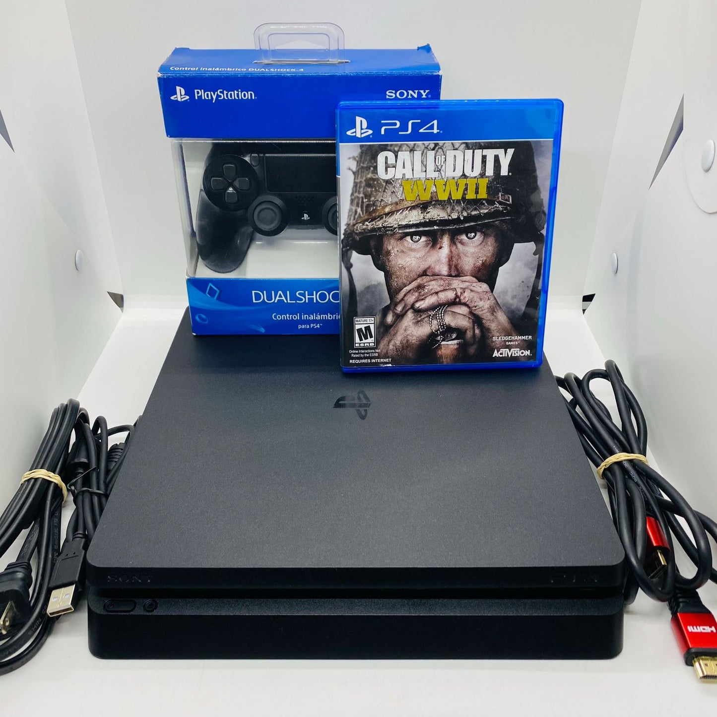 Ps4 Slim 1 Tb + 1 Mando Original + 1 Juego Físico a Elección + 1 Año de Garantía