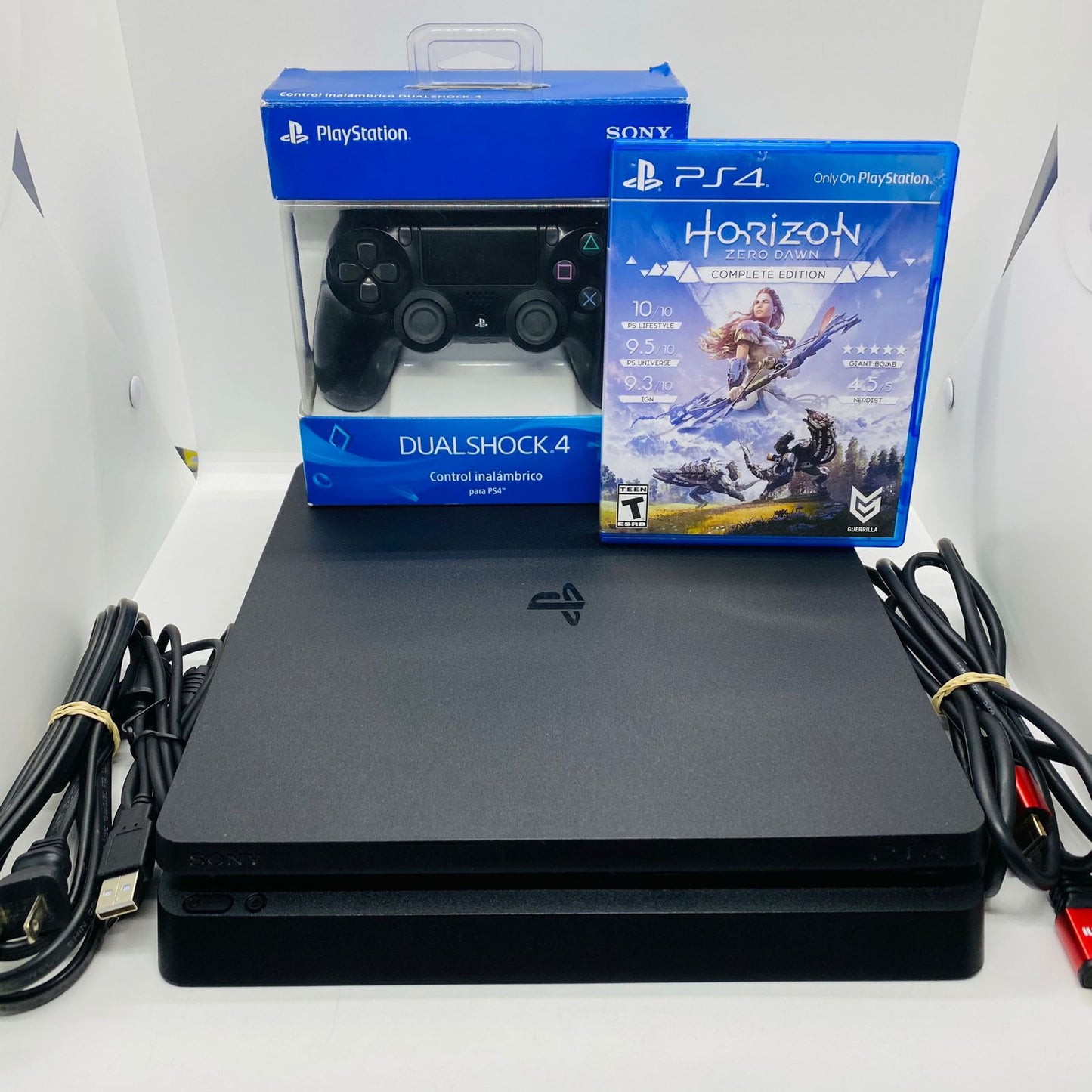 Ps4 Slim 1 Tb + 1 Mando Original + 1 Juego Físico a Elección + 1 Año de Garantía